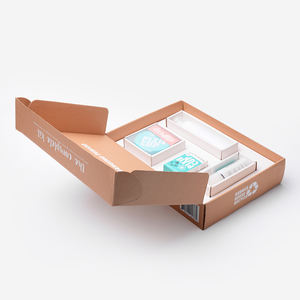 Custom Printing Recycled Kraft Corrugated Packaging Cosmetics Bottle Tray Carton <strong>Paper</strong> <strong>Box</strong> Package - Product Image 3