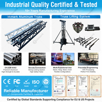 Sistema de Truss de Aluminio Cuadrado de 290 mm con Certificación TUV y CE para Stands de Exhibición en Exteriores, Escenarios de Conciertos y Pantallas LED