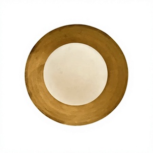 Luminaire de plafond rond en laiton moderne, décoration minimaliste pour la maison, éclairage intérieur - Product Image 5