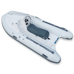 Bote Inflable Económico FUNSEA RIB360J de 12 Pies Estilo Moto Acuática con Casco de Fibra de Vidrio PVC Hypalon en V Profunda Mini Lancha Rápida Pontón para 3 Personas - Product Image 1