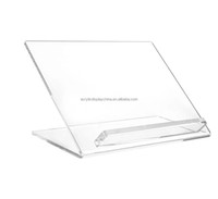 Support d'ordinateur transparent en acrylique personnalisé pour ordinateur portable Support simple pour iPad à vent