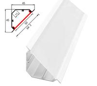 Personnalisé 2 M/pc V-type haut coin plafond affleurant mur lavage dur barre lumières bureau rideau escalier décor bande réfléchissante
