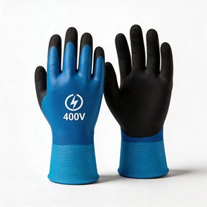 <span class=keywords><strong>Gants</strong></span> isolants professionnels pour électriciens 400V - Antistatiques, sans silicone, sans poudre, en caoutchouc 7 oz pour travaux électriques - Product Image 1