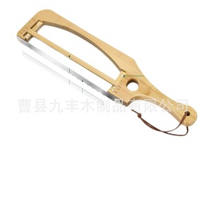 Wooden <b>Bread</b> Slicer Stainless Steel Blade 8-9.9in Durable Kitchen <b>Cutter</b> For Toast With Handle - Product Image 5