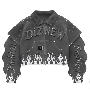 سترة فاخرة من ديزنيو مخصصة بتصميم عصري مزينة بالألماس للرجال موديلات جديدة 2026 سترة بنية اللون - Product Image 3