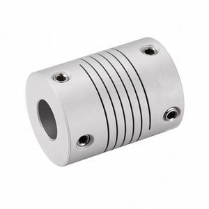 Giunto Flessibile Filettato RS in Argento per Vite Motore Stepper, Filettatura Superiore, Supporto Alta Coppia, Personalizzazione Non Standard - Product Image 2