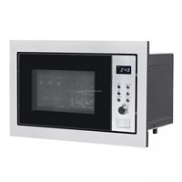 Penjualan terlaris 25L Stainless Steel Built-in Microwave elektronik terintegrasi dengan panggangan