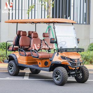 Carro de golf utilitario para 6 pasajeros sin levantar, eléctrico con espacio de carga - Product Image 3