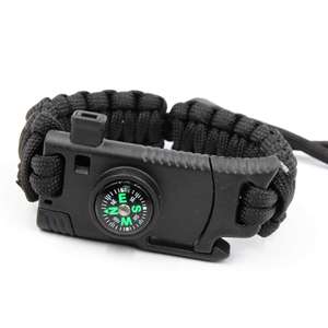 <span class=keywords><strong>Bracelet</strong></span> de survie tactique multifonction réglable Baiyuheng avec clip pour bouteille et logo personnalisé, robuste pour l'extérieur - Product Image 1