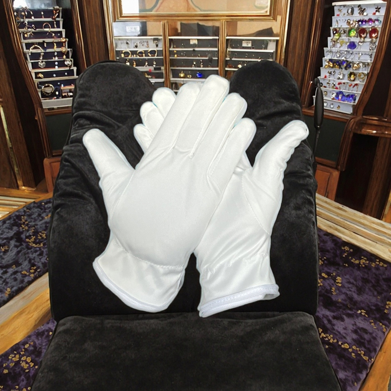 Microfiber Disposable Gloves White Stretchable Breathable