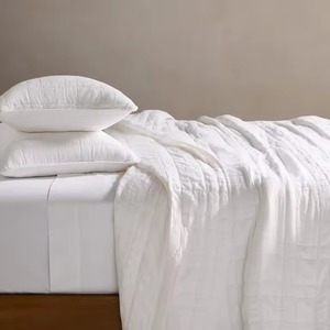 고급 린넨 침구 세트 100% 린넨 침대보 자수 침대보 (인기 상품) - Product Image 6