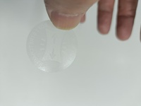 25 #   Film PET transparent mat, résistant à l'eau, aux UV et à la chaleur, forte adhérence, anti-huile, étiquette de scellage circulaire pour