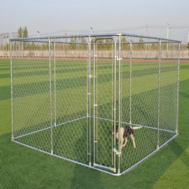 Cheap big metal wire mesh pet cage canil com impermeável