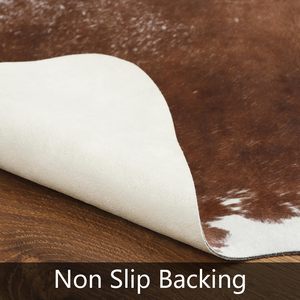 <span class=keywords><strong>Tappeto</strong></span> marrone pelle di mucca pelle di animale robusto <span class=keywords><strong>tappeto</strong></span> con stampa di mucca <span class=keywords><strong>tappeto</strong></span> da pavimento occidentale per soggiorno camera da letto - Product Image 4