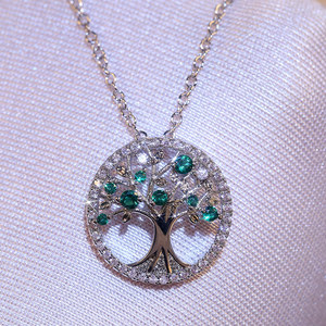 Pendentif arbre <span class=keywords><strong>de</strong></span> vie zircon coloré arbre <span class=keywords><strong>de</strong></span> <span class=keywords><strong>sagesse</strong></span> ornement <span class=keywords><strong>de</strong></span> collier <span class=keywords><strong>dame</strong></span> - Product Image 5