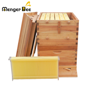 กล่องผึ้ง Menger Bee Flows Beehive 7 ชิ้น แบบมีร่องน้ำไหล ต่อแบบ Dovetail  ผิวเคลือบแว็กซ์ หนา 18 มม. ทำจากไม้เฟอร์  ใหม่ พร้อมรับประกัน 2 ปี - Product Image 1
