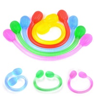 Bandas de Resistencia Muscular de Silicona para Yoga, Ejercitador de Tracción, Desarrollador de Pecho en Forma de 8, Herramienta de Fitness
