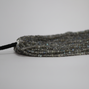 4mm naturel Labradorite facettes Rondelle perles de pierres précieuses brin au prix d'usine de gros du fabricant en ligne Alibaba 2024 - Product Image 1