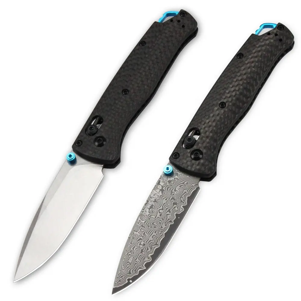 BM 535 Carbon fiber handle Damasker folding knife Outdoor Pocket Camping hunting tactical High hardness knife