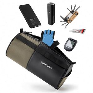 BSCI factory Bicycle Waterproof Handlebar Road Bike Front Hanging <b>Bag</b> <b>Folding</b> Bike Cylinder Front Handle <b>Bag</b> Riding Roll <b>Bag</b> - Product Image 2
