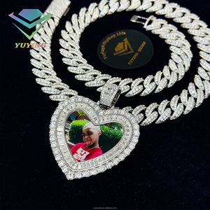 Pendentif personnalisé en moissanite avec photo/image, en argent 925, breloque souvenir, passe le testeur de diamant, breloques diamant VVS, cadeau - Product Image 5