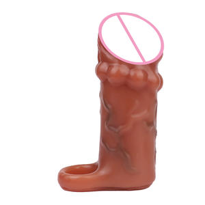 Mittelgroße Penis penetration Ärmel einführbares Kondom für Männer Erwachsene Fabrik preis Sexspielzeug - Product Image 6