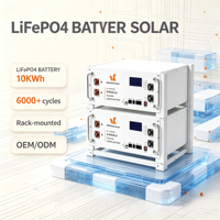 Batterie de stockage solaire empilable 10 kWh, batterie lithium domestique 10 kW pour système solaire hors réseau / raccordé au réseau