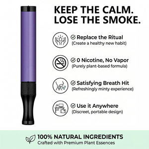Vitabona Inhalador para Dejar de Fumar, Barra Respiratoria Metálica, Control de Deseos, Alivio Oral, Defensa Natural contra la Ansiedad, Personalizable - Product Image 3