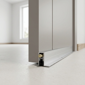 Joint de porte rétractable moderne en aluminium pour appartement – Solution complète avec minuterie, installation par vis, garantie 1 an, automatique - Product Image 1