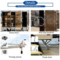 Promotion : Remorque WC Mobile de Luxe à 4 Postes, Toilettes Portables avec Évier et Miroir pour Événements Extérieurs, Camping et Festivals