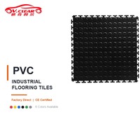 Baldosas de PVC Encajables para Suelo de Garaje, 500x500x5mm, Resistentes, Antideslizantes, con Sistema de Clic, para Garaje, Taller, Almacén