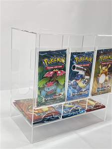 Distributeur de <span class=keywords><strong>cartes</strong></span> booster en acrylique transparent moderne et écologique à 6 emplacements avec option de logo personnalisé pour l'affichage des paquets TCG - Product Image 5