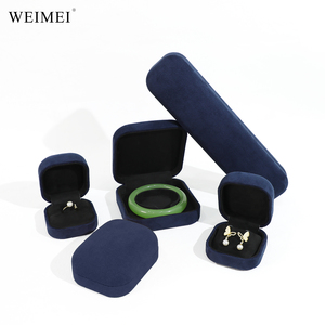WEIMEI Elegant Handcrafted Jewelry Gift Box For Ring Earring Pendant Necklaces Bracelets With Luxe Suede Velvet Lining Option - Product Image 4