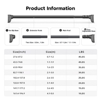 ARODDY – Tringle à rideau télescopique robuste de 1,1 à 4,0 m, en métal antirouille de 32 mm, compatible murale, micro-réglable – 13 ans d'expérience export