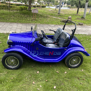 Auto Eléctrico Turístico Vintage 2026, Diseño Clásico, Azul, Descapotable, 2 Plazas, Vehículo Retro, Mini Auto Clásico para Adultos - Product Image 2