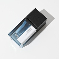 Flacon de parfum en verre carré de luxe vide, 30 ml, 50 ml, 100 ml, avec vaporisateur à sertir