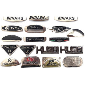 Hochwertige Maßgefertigte Metall-Kleidungsetiketten mit Laserschnitt-Kante Zinklegierung Markenzeichen-Logos Direkt aus Chinesischer Fabrik - Product Image 2