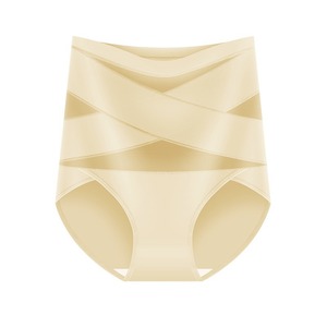 Braguitas de control de abdomen de cintura alta para mujer, talla grande, estilo fino, con entrepierna de seda, que realzan la cadera, faja moldeadora - Product Image 5