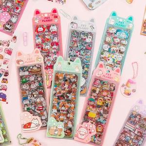 สติกเกอร์กันน้ำสำหรับเด็ก ลายการ์ตูนน่ารัก ซีรีส์ Pet Planet  วัสดุ PVC สำหรับตกแต่งสมุดบันทึก - Product Image 2