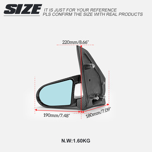 สำหรับ02-05 Honda Civic EP3ขวามือกระจก Aero-อะลูมิเนียมอัลลอยคุณภาพสูงใส่ได้โดยตรง - Product Image 3