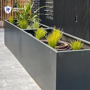 Princeton nouveau design vente en gros pot de jardin en aluminium et pot de fleurs fournisseur