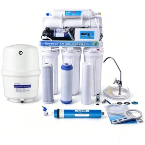 Système de filtration d'eau sous évier <span class=keywords><strong>Naturewater</strong></span> à 5 étapes autonettoyant par osmose inverse, 50 GPD, pour usage domestique et hôtelier, manuel, en acier inoxydable - Product Image 5