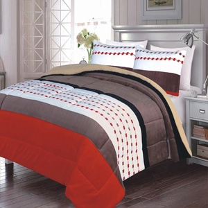 Tùy Chỉnh 3 Cái Borrego Chăn Sets Fleece Vua Kích Thước Giường <span class=keywords><strong>Comforter</strong></span> Set <span class=keywords><strong>Paris</strong></span> In Ấn Bộ Đồ Giường - Product Image 4