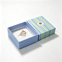 Boîte cadeau en papier de haute qualité, écologique, avec impression à chaud à l'encre de soja, style tendance, prix compétitif, petite taille, pour bijoux