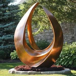 Sculptures personnalisées en acier inoxydable <span class=keywords><strong>Sculpture</strong></span> abstraite en miroir pour l'extérieur Décoration de jardin Statue d'art moderne Artisanat en métal