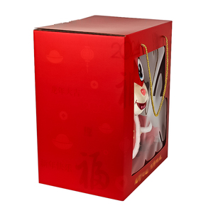 กล่องของขวัญพับได้ทำจากกระดาษแข็งแบบกำหนดเองสำหรับบรรจุภัณฑ์ของเล่นเด็ก กล่องกระดาษพับได้พร้อมหน้าต่าง PVC สำหรับตุ๊กตาขนนุ่มพร้อมโลโก้ - Product Image 2