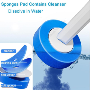 Cepillo de inodoro desechable al por mayor para el hogar, juego de limpieza sin puntos muertos, artefacto que no ensucia las manos - Product Image 3