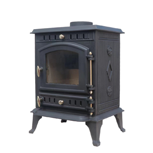 Estufa de puerta de hierro fundido de estilo europeo, chimeneas de madera, estufa de leña de combustible múltiple independiente para uso doméstico - Product Image 2