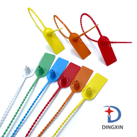 Sceau de sécurité logistique anti-effraction Dingxin DX6-303P en plastique PP/PE, longueur 250 mm, certifié ISO17712