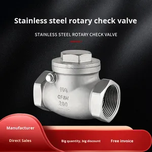 Nhà Máy Trực Tiếp Thép Không Gỉ Đu Kiểm Tra Van Một Cách Hướng Dẫn Sử Dụng Luồng Chảy Ngược Preventer Cho Nước - Product Image 4